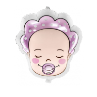 Folienballon - Figur Baby Girl - S - 45 cm / 0,02 m³