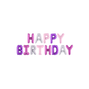 Ballon Buchstaben-Set Happy Birthday Trendy