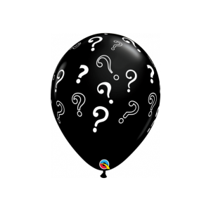 Latexballon - Motiv ??? schwarz - XL/Latex - 40cm/0,04m&sup3;