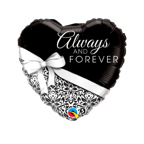 Folienballon - Motiv Always and Forever - S - 45 cm /...