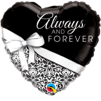 Folienballon - Motiv Always and Forever - S - 45cm/0,02m²