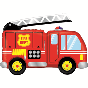 Folienballon - Figur Feuerwehrwagen - XL - 81cm /0,06m³