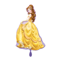 Folienballon - Figur Prinzessin Belle Shape - XXL - 99cm/0,07m³