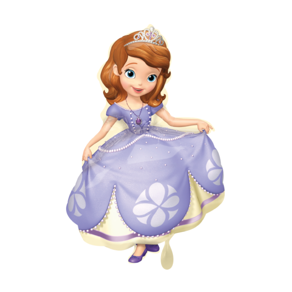 Folienballon - Figur Sofia the First - XXL - 66 x 88 cm / 0,07 m³
