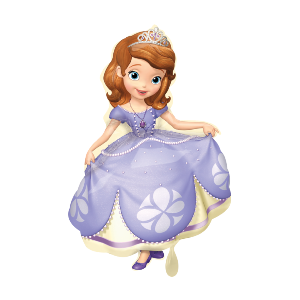 Folienballon - Figur Sofia the First - XXL - 66 x 88cm /0,07m³