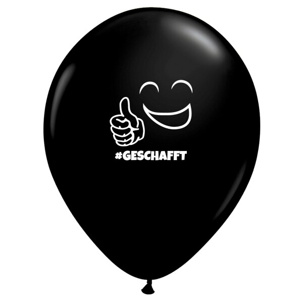Motivballon Smiley Geschafft
