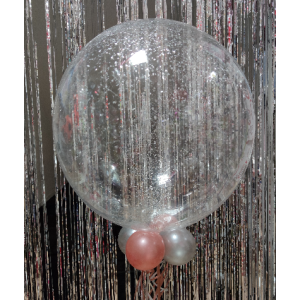 Ballon Clearz Dunkelrosa - XL - 55cm/0,04m&sup3;