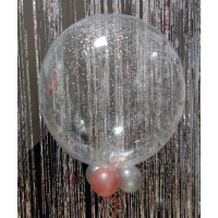 Ballon Clearz Dunkelrosa - XL - 55cm/0,04m³
