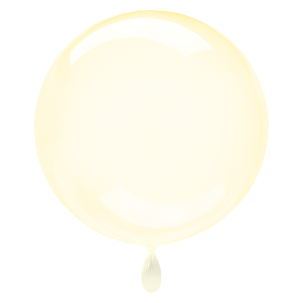 Ballon Clearz Gelb - XL - 55cm/0,04m³