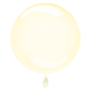 Ballon Clearz Gelb - XL - 55cm/0,04m&sup3;