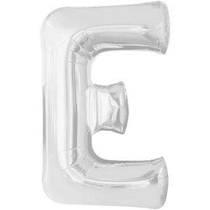 Folienballon - Buchstabe E - Silber - XXL - 86 cm / 0,07...