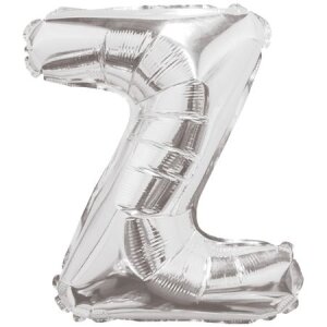 Folienballon - Buchstabe Z - Silber - XXL - 86 cm / 0,07...
