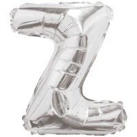 Folienballon - Buchstabe Z - Silber - XXL - 86 cm / 0,07 m³