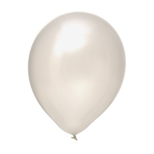 Latexballon - Weiss Perlmutt - Ø 28 cm (10)
