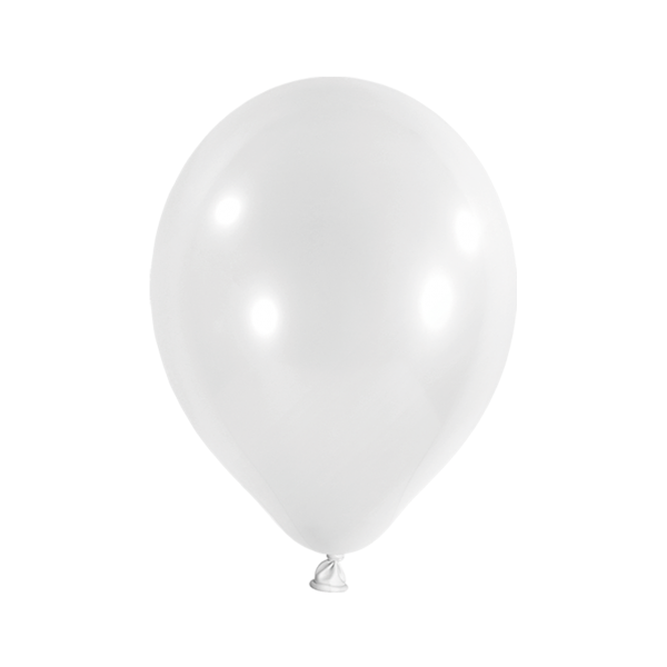 Latexballon Metallic Weiss Ø 30 cm (10)