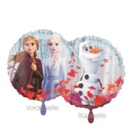 Folienballon - Motiv Frozen II Anna, Elsa und Olaf - S - 45 cm / 0,02 m³