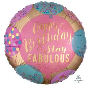 Ballon Happy Birthday Stay Fabulous