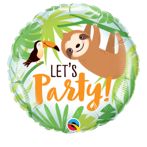 Folienballon - Motiv Lets Party Toucan & Faultier - S...