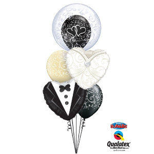 Ballonstrauß Frau & Mann Bubble