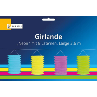 Girlande mit 8 Laternen