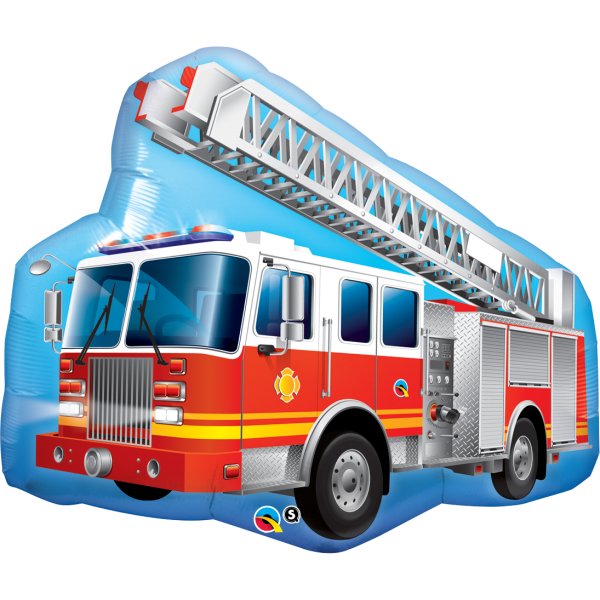 Folienballon - Figur Feuerwehr Truck - XXL - 79cm...