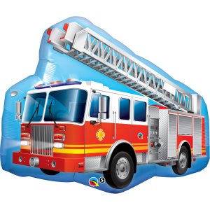Ballon Feuerwehr Truck - XXL/Folie - 79cm /0,07m³