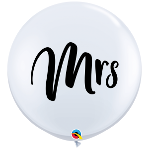 Explosionsballon Hochzeit Mrs XXL