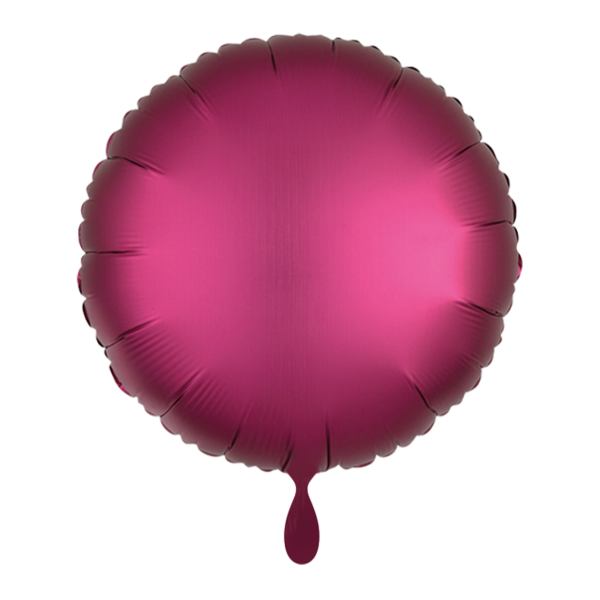 Folienballon Rund pink satin - S - 45cm/0,02m³
