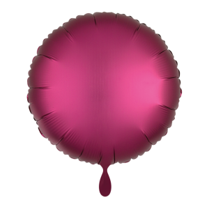 Ballon Rund pink satin - S/Folie - 45cm/0,02m³