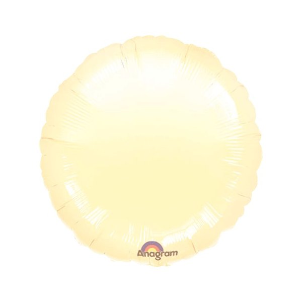 Ballon Rund elfenbein - S/Folie - 45cm/0,02m³