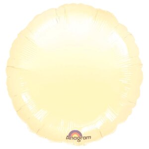 Folienballon - Rund elfenbein - S - 45 cm / 0,02 m³