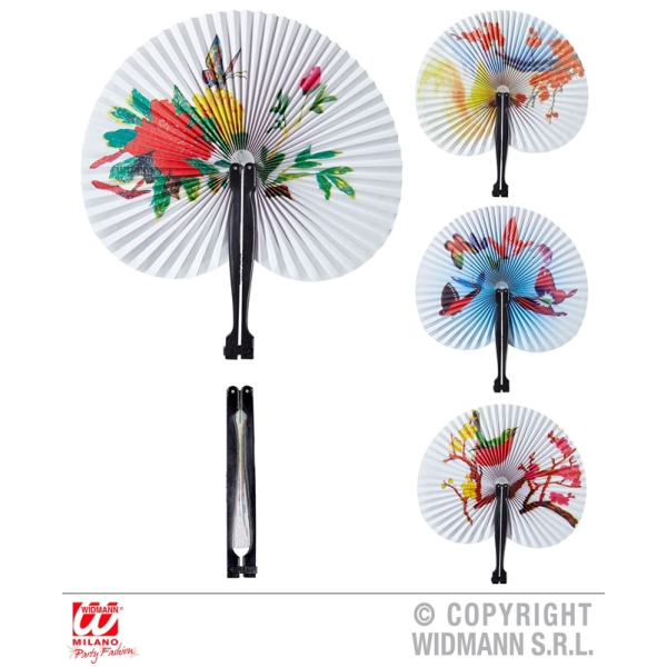 Fächer orientalisch Papierfächer ca 23 cm