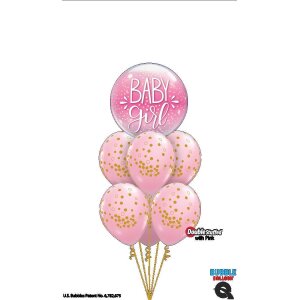 Ballonstrauß Geburt - Tickled Pink!