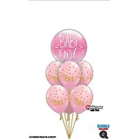 Ballonstrauß Geburt - Tickled Pink!