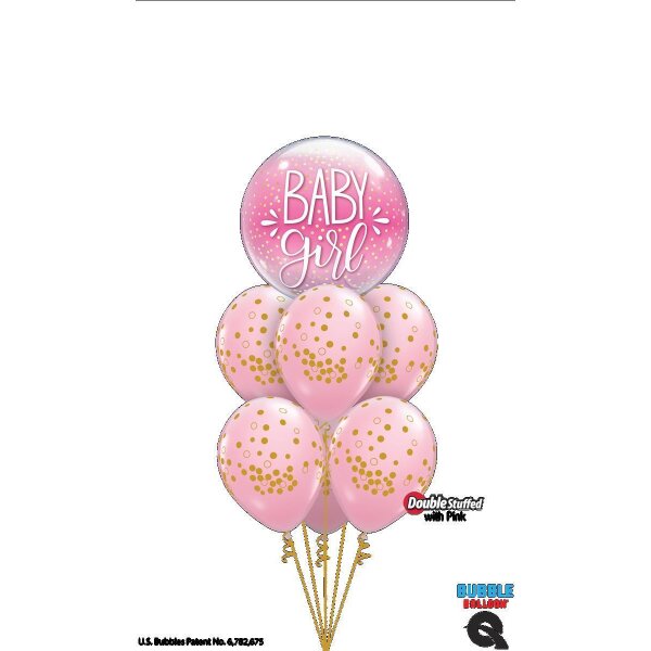 Ballonstrauß Tickled Pink! 6er