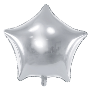 Folienballon - Stern Silber - XXL - 70 cm / 0,06 m³
