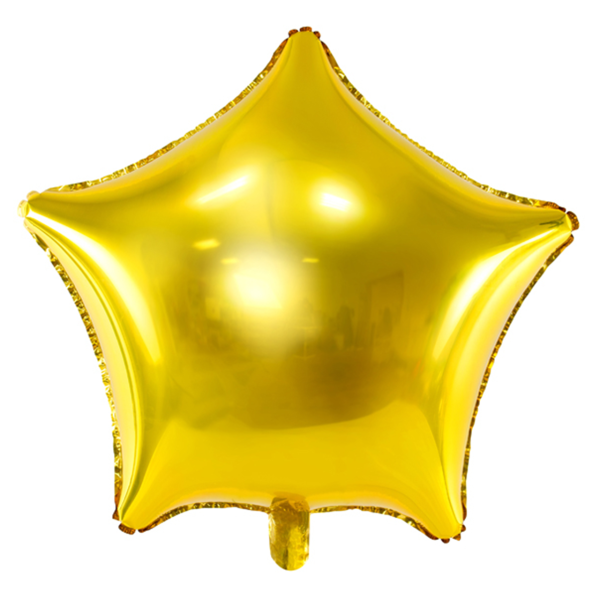 Folienballon Stern Gold - XXL - 70cm/0,06 m³