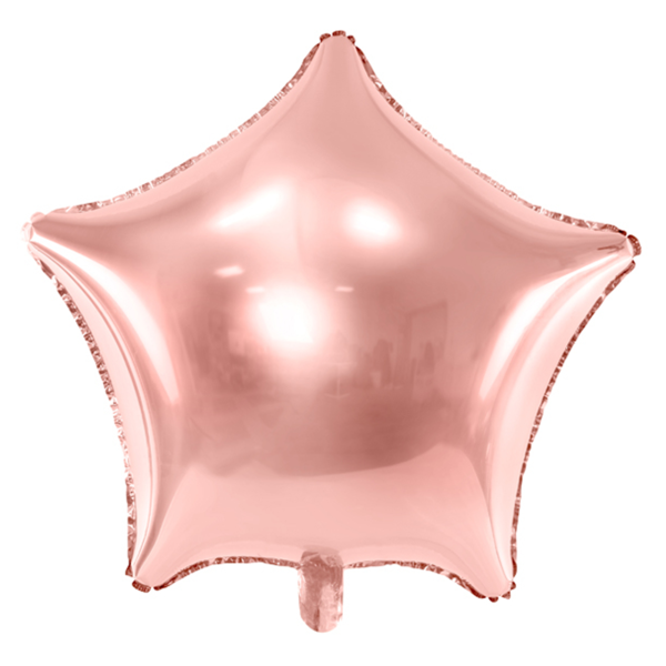 Folienballon - Stern Rosegold - XXL - 70 cm / 0,06 m³