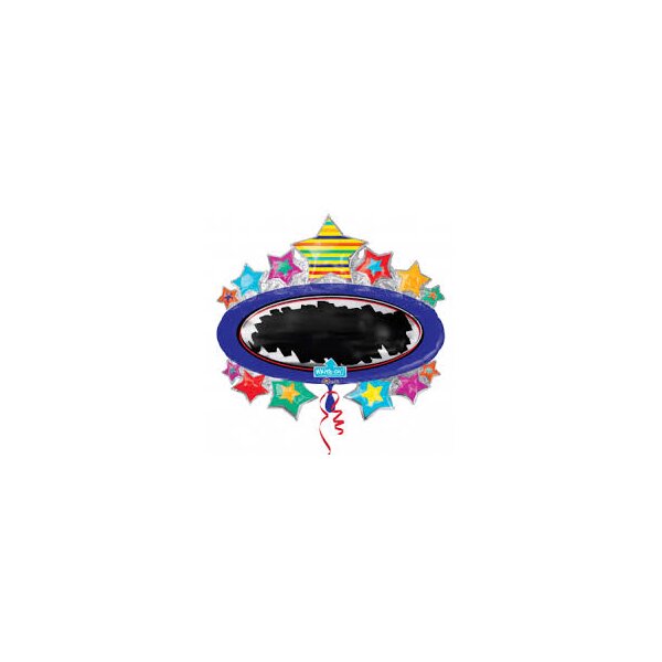 Ballon inkl. Stift - Bright Star Black Board Marquee