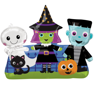 Folienballon - Figur Halloween Freunde - XXL - 82 cm /...