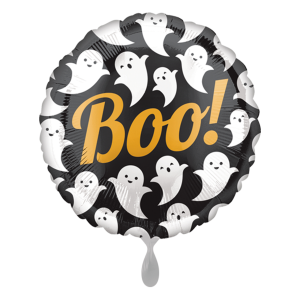 Folienballon - Motiv Boo Ghost - S - 45 cm / 0,02 m³