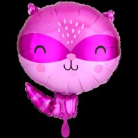 Folienballon - Figur Raccoon - XL - 50 cm / 0,03 m³