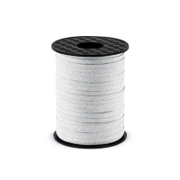 Ballonband Silber Glitter