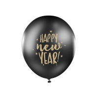 Latexballon-Set - Motiv Happy New Year 2.0- S - 28 cm / 0,02 m³ (6)