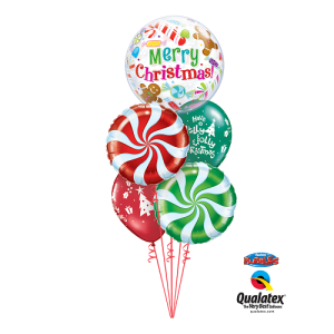 Latexballon - Motiv Merry Christmas Candies