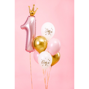 Ballon Zahl 1 Princess - XL/Folie - 66cm/0,06m³