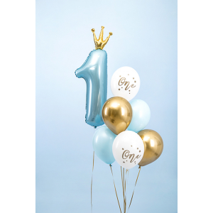 Folienballon - Zahl 1 Prince - XL - 66 cm / 0,06 m³
