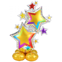 Folienballon - AirLoonz Colorful Cluster - XXXL - 149 cm / Luft