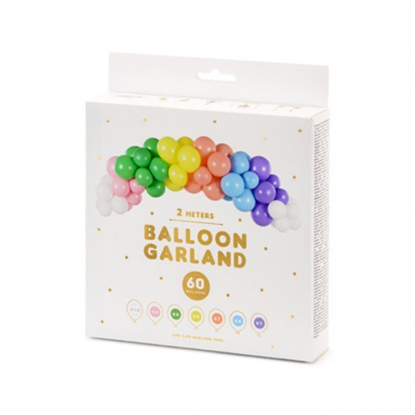 Ballongirlande-Set Rainbow DIY