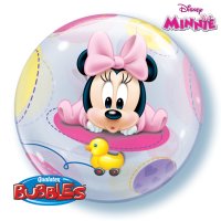 Single Bubble Ballon - Motiv Baby Minnie Maus - XL - 56cm/0,04m³